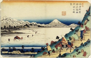 company of captain reinier reael known as themeagre company Painting - view of lake suwa as seen from shiojiri pass 1830 Keisai Eisen Ukiyoye